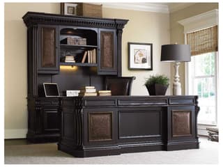 Hooker Furniture Telluride Black Hardwood Credenza Desk