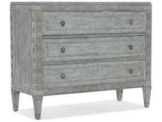 Hooker Furniture Charleston 3-Drawers Waterscape Blue Maple Wood Accent Chest