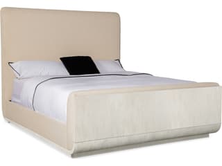 Modern Mood Inverness Natural Diamond Solid Wood Upholstered California King Panel Bed
