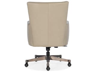 Hooker Furniture Rosa Beige Leather Adjustable Swivel Tilt Executive Desk Chair