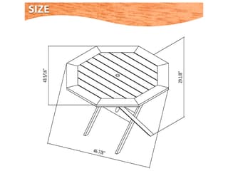 International Home Miami Amazonia Austria Eucalyptus 5 Piece Outdoor Octagonal dining set with Grey Armchairs