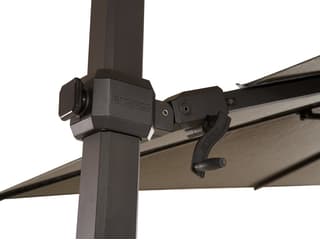 Jardinico JCP.3 11.5 Foot Aluminum Crank Lift Infinite Tilt Octagon Patio Umbrella