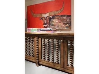 Jonathan Charles Tamarisk 102" Spain Walnut Media Console