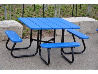 Square ADA Steel Square Patio Picnic Table