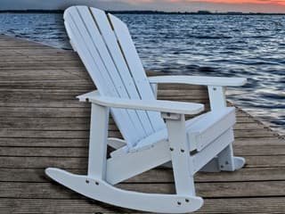 Frog Furnishings Adirondack Recycled Plastic Charleston Rocker Chair