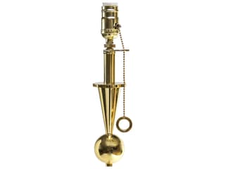 Jonathan Adler Caracas White Brass Gold Floor Lamp