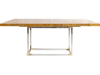 Jonathan Adler Bond Rectangular Wood Burled Mappa Dining Table