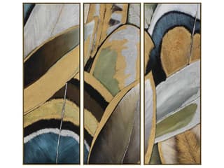 Shaye Rawson's Small Feathers Abstract Wall Art Set of 3
