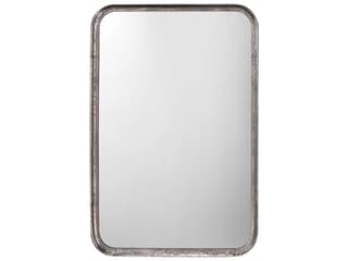 Jamie Young Silver Leaf Rectangular Wall Mirror