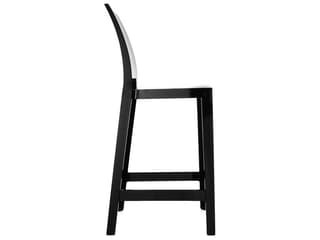 Kartell Outdoor One More Opaque Black Resin Counter Stool  (Sold in 2)