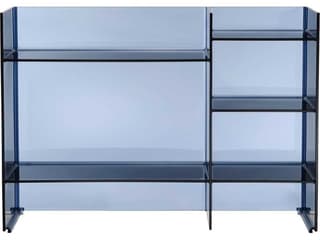 Kartell Outdoor Sound Transparent Sunset Blue Storage Rack