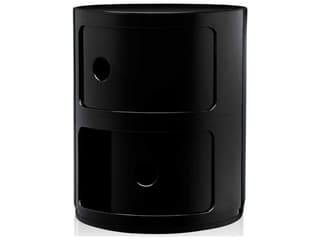 Kartell Componibili Black File Cabinet