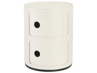 Kartell Componibili Recycled Matte White File Cabinet