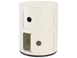 Kartell Componibili Recycled Matte White File Cabinet
