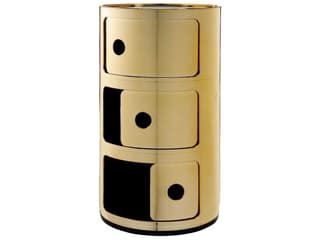 Kartell Componibili Gold File Cabinet