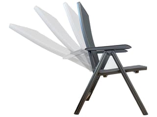 Kettler Basic Plus Sling Aluminum Gray 5 Piece Patio Dining Set in Gray