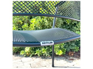 Kettler Caredo Wrought Iron Gray 7 Piece Patio Dining Set