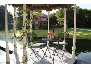 Kettler Cafe Napoli Steel Gray 3 Piece Bistro Set