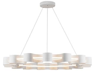 Kuzco Lighting Nami Antique White Round Chandelier