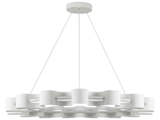 Kuzco Lighting Nami Antique White Round Chandelier