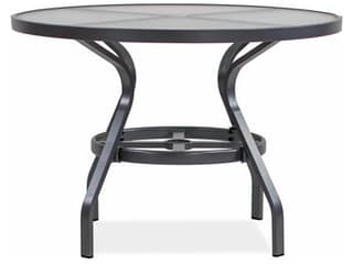 Koverton Endure Aluminum Round Outdoor Patio Dining Table with Umbrella Hole