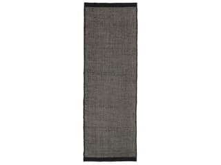 Asko Runner Rug Black Hand-Loomed Wool