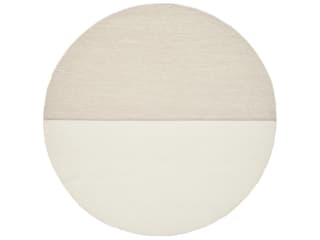 Magnetize Round Rug Two Tone Beige