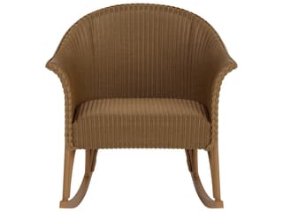Lloyd Flanders Lloyd Loom Wicker Lounge Rocker - Thumbnail 3