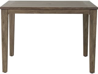Lloyd Flanders Frontier Aluminum Square Outdoor Patio Dining Table with Umbrella Hole