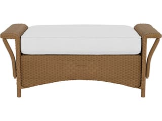 Lloyd Flanders Nantucket Wicker Patio Ottoman