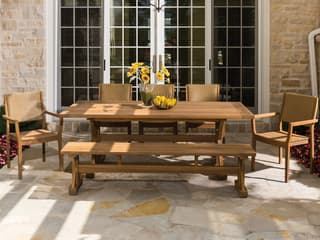 Lloyd Flanders Dining & Accessories Teak Patio Dining Set