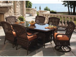 Lloyd Flanders Haven Wicker Outdoor Patio Dining Set