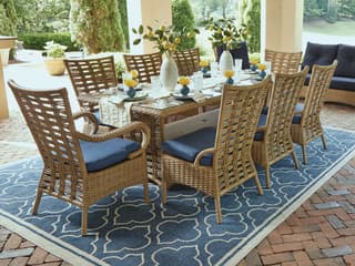 Lloyd Flanders Magnolia Wicker Patio Dining Set