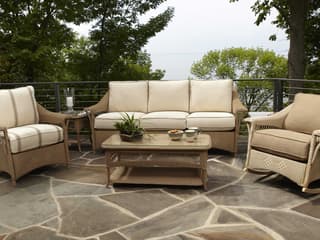 Lloyd Flanders Nantucket Wicker Outdoor Lounge Set