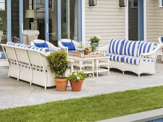 Lloyd Flanders Nantucket Wicker Outdoor Lounge Set