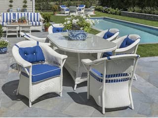 Lloyd Flanders Nantucket Wicker Outdoor Dining Set