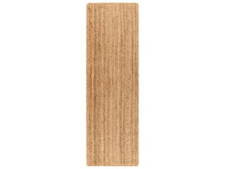 Natural Braids Hand Woven Jute Runner Area Rug Tan