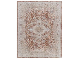 Poem Floral Pattern Area Rug in Polyester