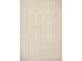 Calvin Collection Geometric Power-Loomed Rug in Ivory Oatmeal