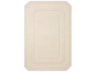Clayton Bordered Hand-Tufted Wool Area Rug