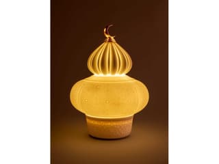 Lladro Majestic Nights White Table Lamp