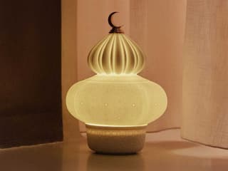 Lladro Majestic Nights White Table Lamp