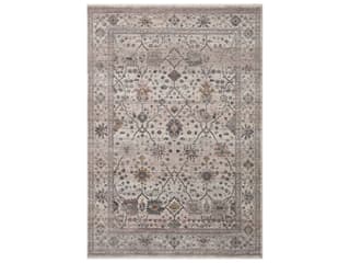 Lyra Bordered Area Rug with Watercolor Palette