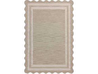 Scottie Area Rug Hand-Tufted Wool Bordered