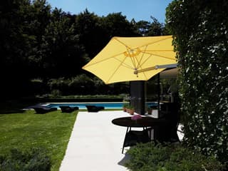 Luxury Patio Umbrellas Paraflex Wallflex 9 Foot Push Lift Tilt Wall Mount Patio Umbrella
