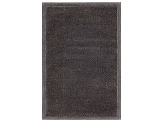 Cloud Bordered Area Rug with Wool and Decolan Blend