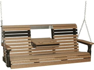LuxCraft Recycled Plastic Plain Outdoor Swing