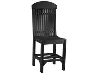 LuxCraft Recycled Plastic Classic Counter Height Side Chair