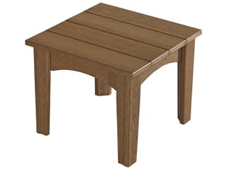 Recycled Plastic Square Island Outdoor Patio End Table