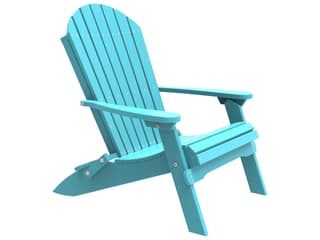 LuxCraft Recycled Plastic Folding Patio Adirondack Chair